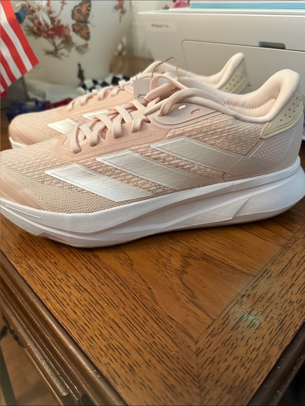 adidas Women's Light Pink/Peach Running Sneakers